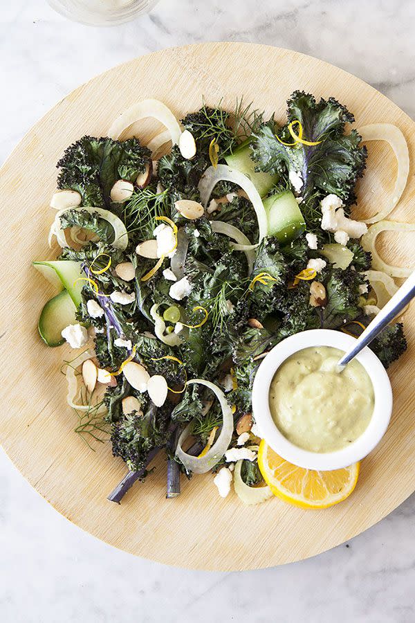 Roasted Kale and Fennel Salad