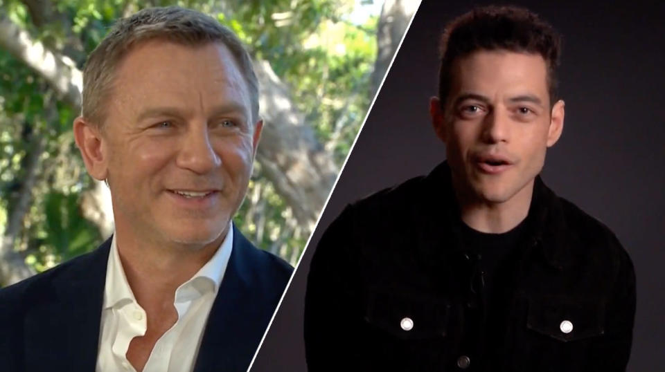 Daniel Craig and Rami Malek will face off - we think - in Bond 25 (YouTube)