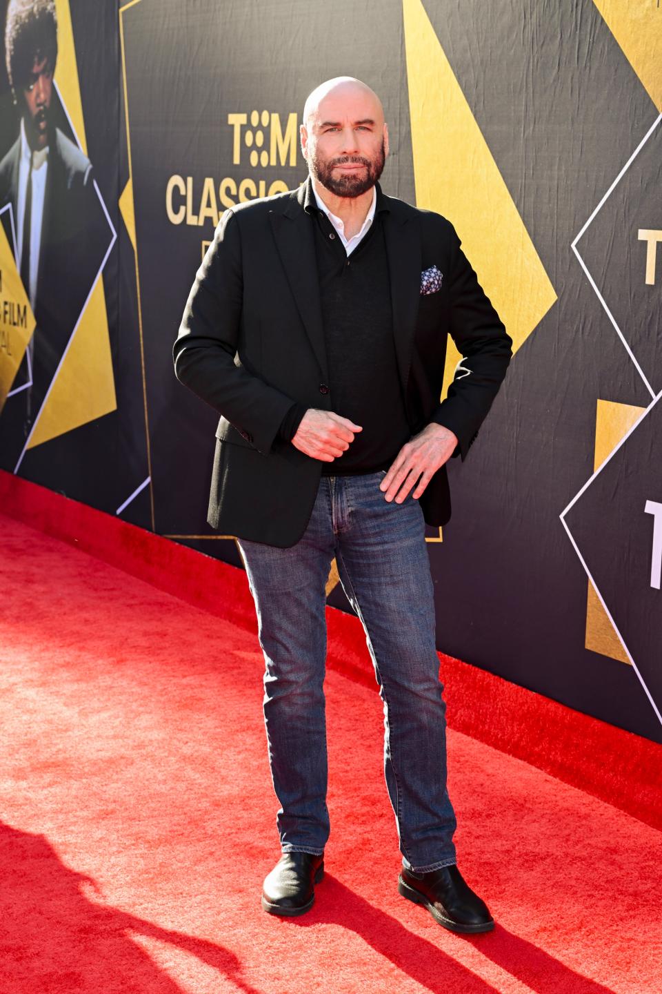 John Travolta at the TCM Classic Film Festival Screening of 'Pulp Fiction' on April 18.