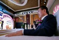 Wang Jianlin, chairman of the Wanda Group, attends a signing ceremony for the strategic partnership between FIBA and Wanda Group in Beijing, China June 16, 2016. REUTERS/Jason Lee