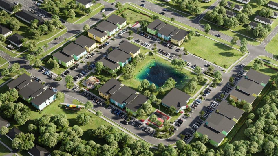 Rendering of a fair housing project under construction in Immokalee.