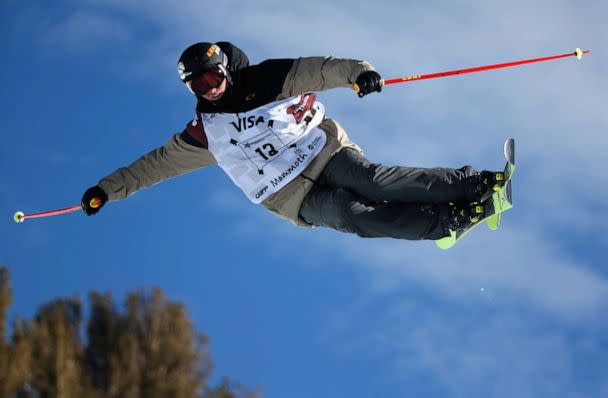 PHOTO: Kyle Smaine in the halfpipe competition during U.S. Freeskiing Grand Prix, Jan. 20, 2016, in Mammoth, Calif. (Sean M. Haffey/Getty Images)