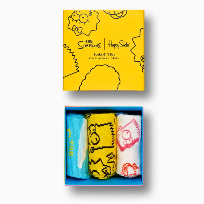 The Simpsons x Happy Socks 3-Pack Kids Gift Set