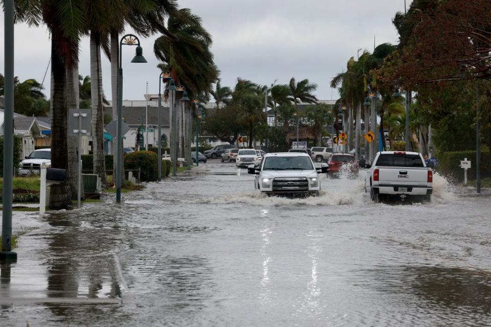 Tropical Storm Nicole floods streets in Fort Pierce, Florida