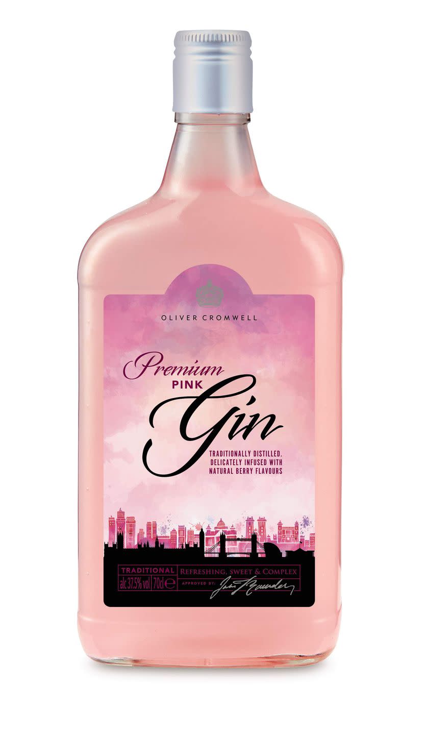 7) Oliver Cromwell Pink Gin, £10.99