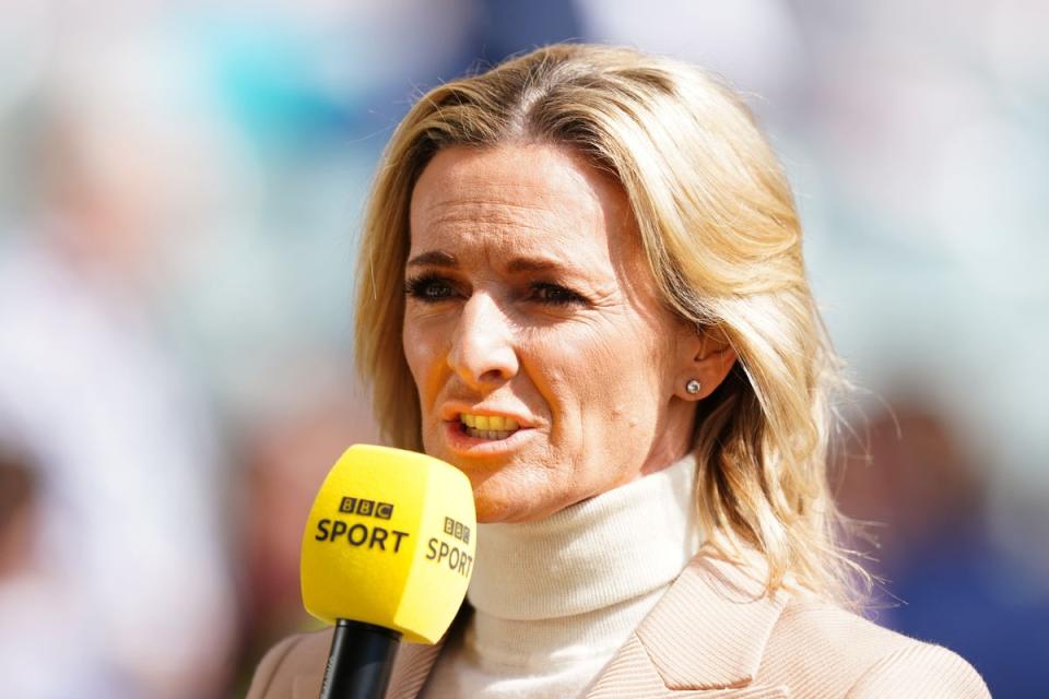 Gabby Logan is one of the lead anchors for the BBC coverage  (PA Wire)