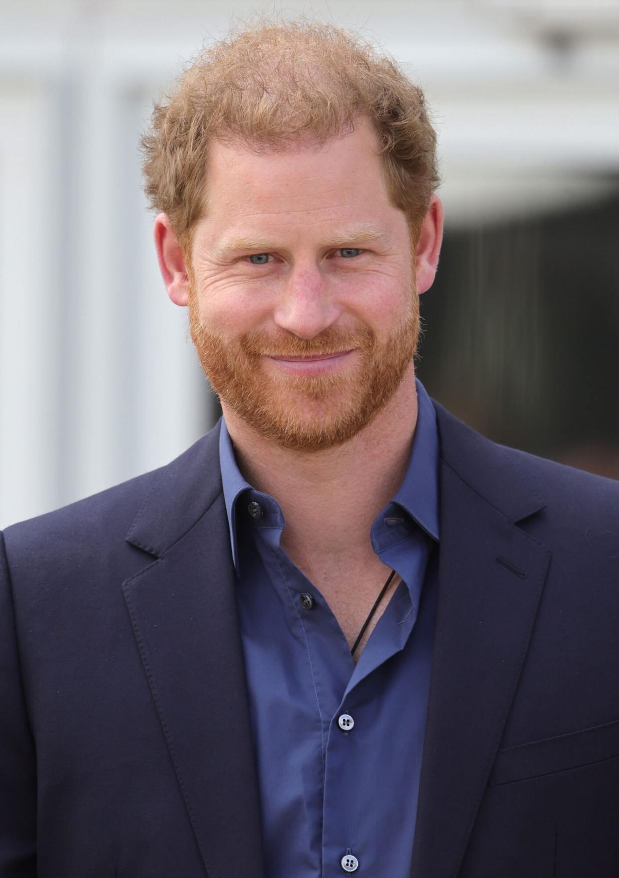 Prince Harry, Duke of Sussex is seen prior to the Wheelchair Basketball Finals match between Team Netherlands and Team US