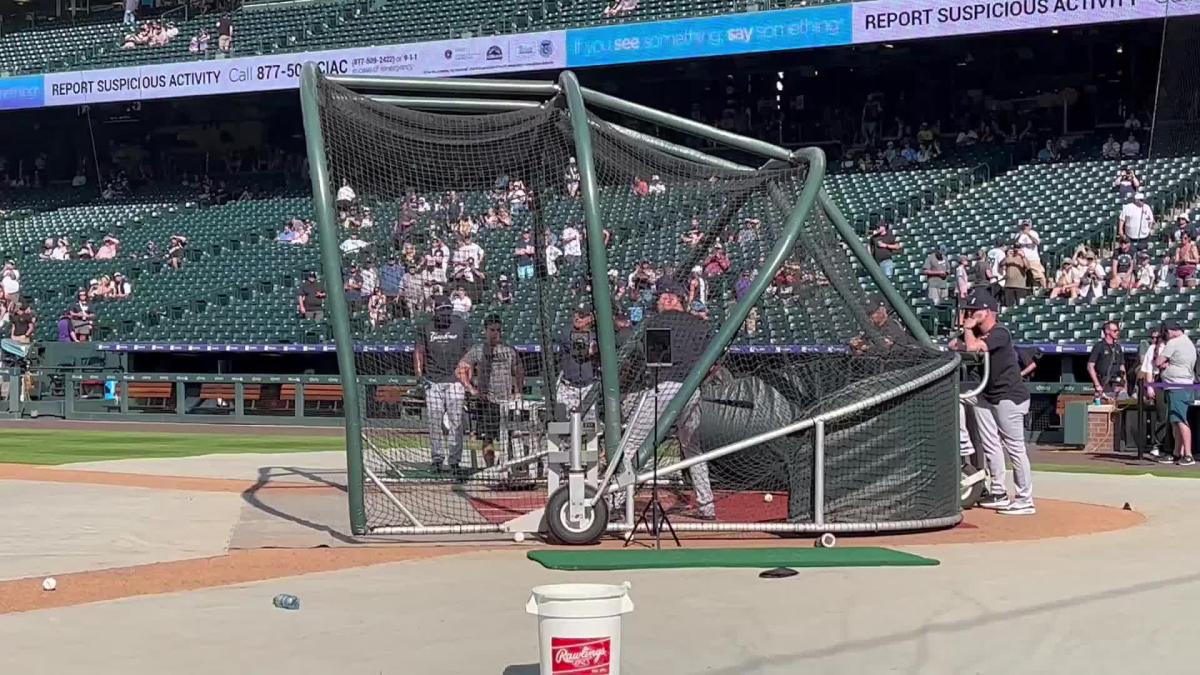 Aaron Judge joins Yankees BP as he rehabs toe injury