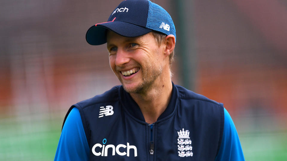 England captain Joe Root has hit three centuries in as many Test against India in their series, which is heading into game four this week. (Photo by Gareth Copley/Getty Images)