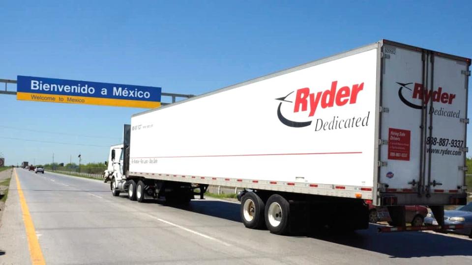 Laredo, Texas, was the No. 1 border crossing in the U.S. for commercial trucks in 2023, with 2.93 million vehicles entering or exiting the U.S. last year. (Photo: Ryder)