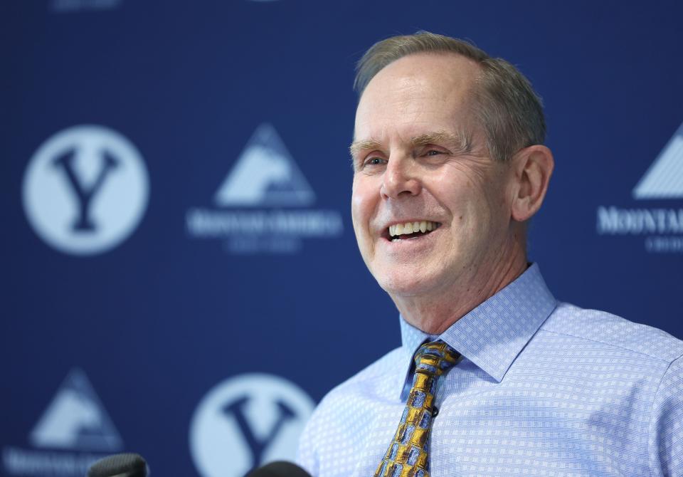 BYU athletic director Tom Holmoe.