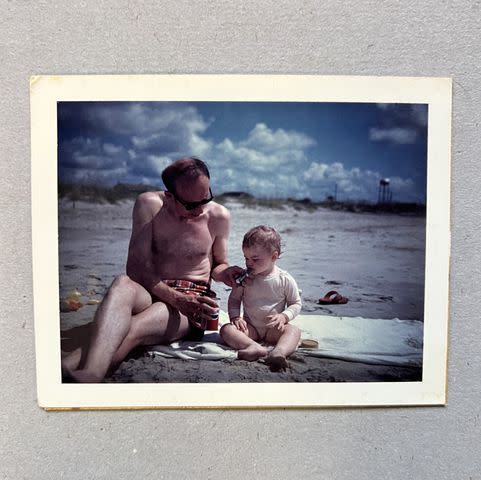 <p>Bellamy Young</p> Bellamy Young with her late father