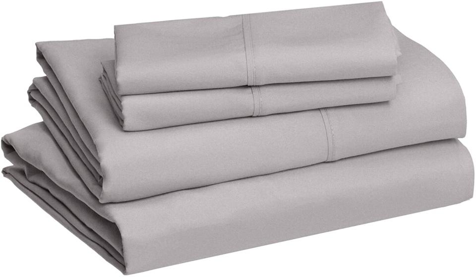 AmazonBasics Light-Weight Microfiber Sheet Set. Image via Amazon.