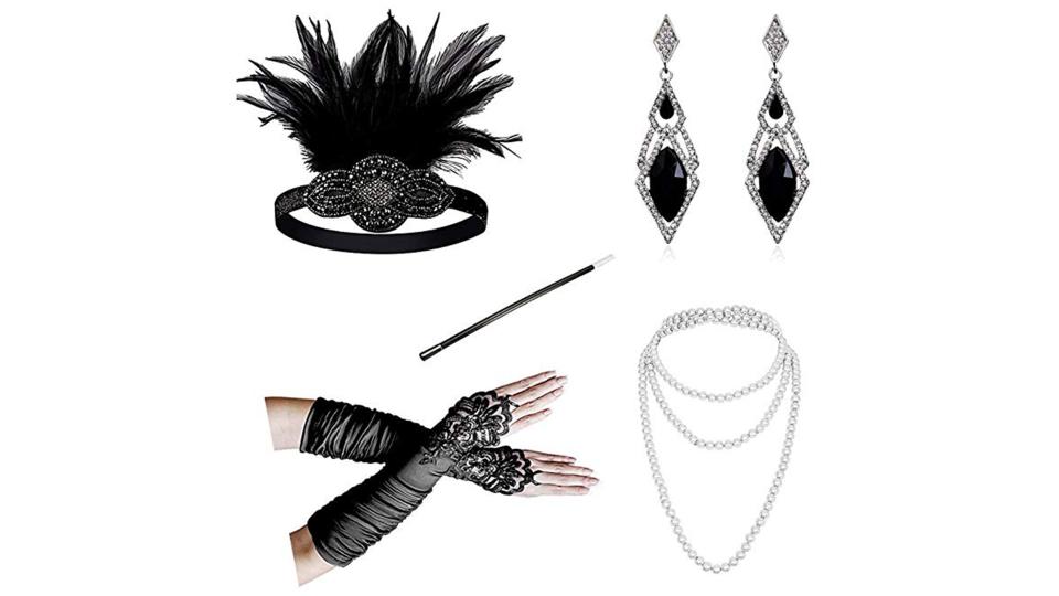 Serve up sleek flapper chic with these accessories.
