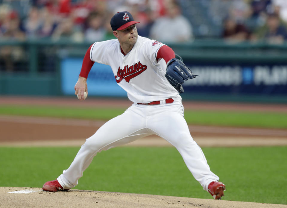 Cleveland Indians starting pitcher Corey Kluber (AP Photo/Tony Dejak)