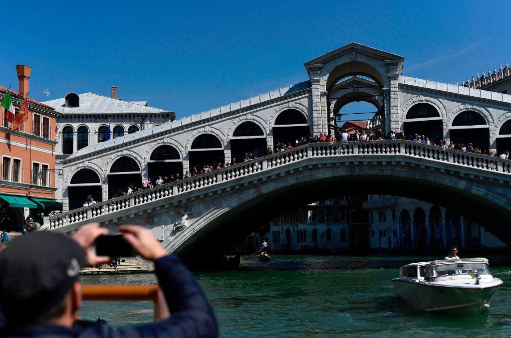 Tourists treat Venice as if it's a beach, authorities say: AFP/Getty Images