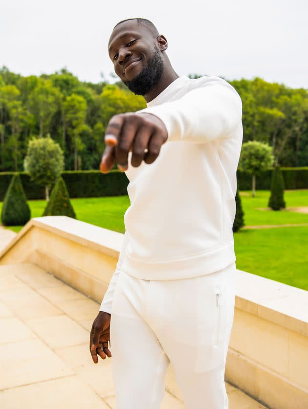 Stormzy on the set of his Mel Made Me Do It music video (Photo: Stormzy/KLVDR/PA)
