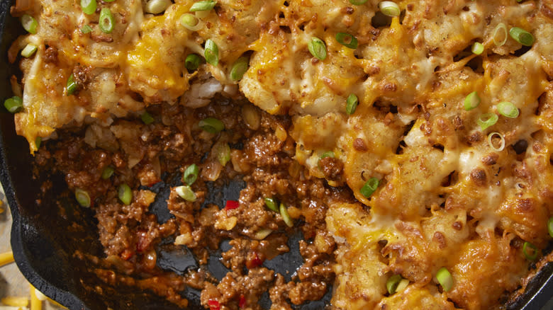 Tater tot beef casserole