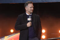 Christian Horner, team principal of the Red Bull Formula One team participates in an Oracle Red Bull Racing event in New York, Friday, Feb. 3, 2023. Ford will return to Formula One as the engine provider for Red Bull Racing in a partnership announced Friday that begins with immediate technical support this season and engines in 2026. (AP Photo/Seth Wenig)