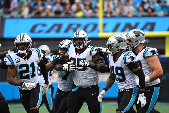 Where does the Panthers' roster core rank among the rest of the NFL?