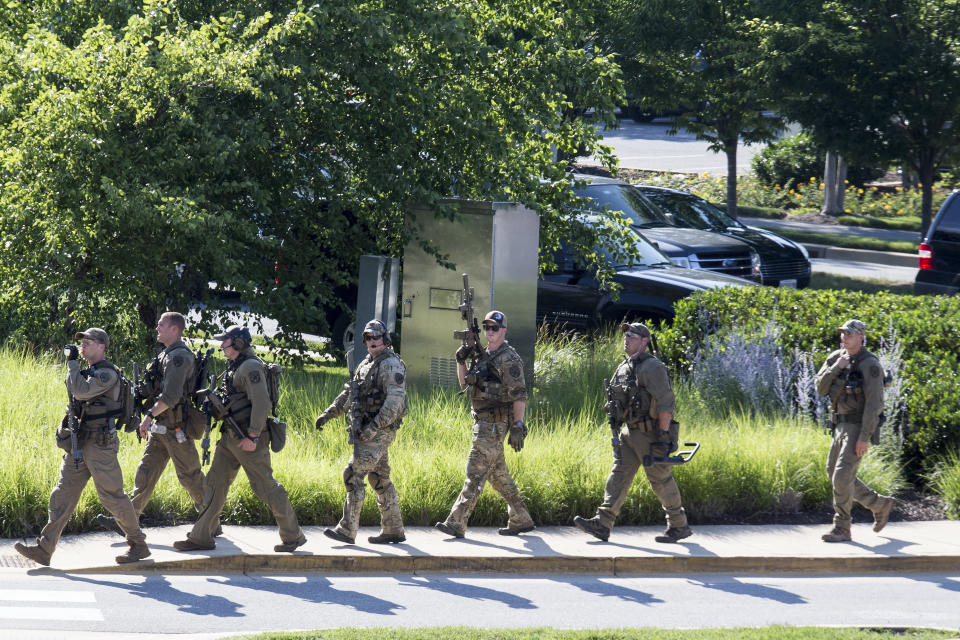 Shooter kills 5 at the Capital Gazette newspaper in Annapolis, Md.