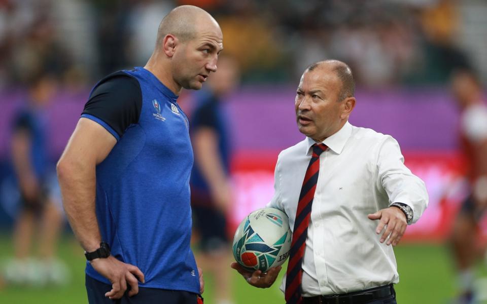 Steve Borthwick and Eddie Jones - The scars, humiliation and personal vow driving Steve Borthwick’s England approach - Getty Images/David Rogers