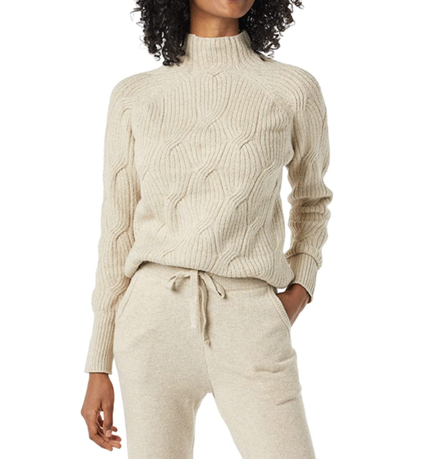 6) Women's Soft Touch Cable Sweater