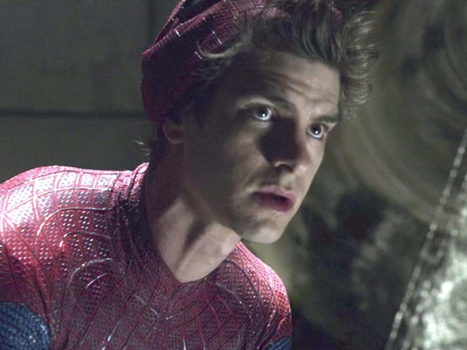 Andrew Garfield as Peter Parker/Spider-Man in "The Amazing Spider-Man."