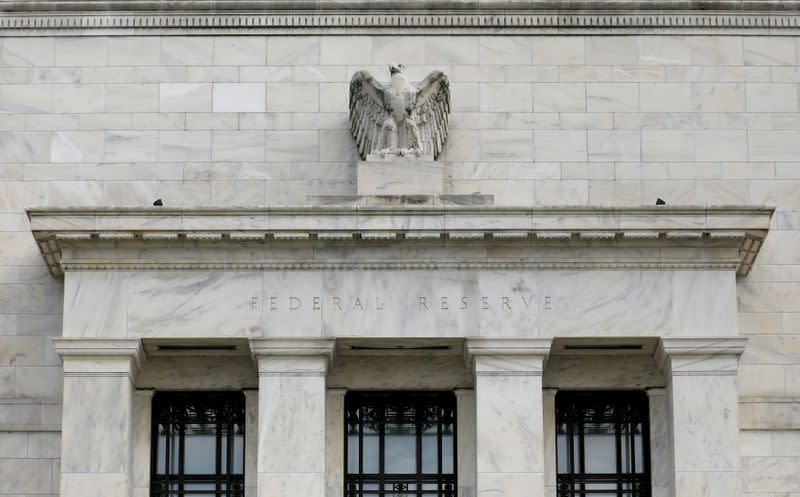 FILE PHOTO: The Federal Reserve building is pictured in Washington, DC