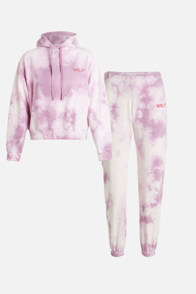 bandier, sweat set, tie dye hoodie, tie dye, tie dye sweatpants, sweat set