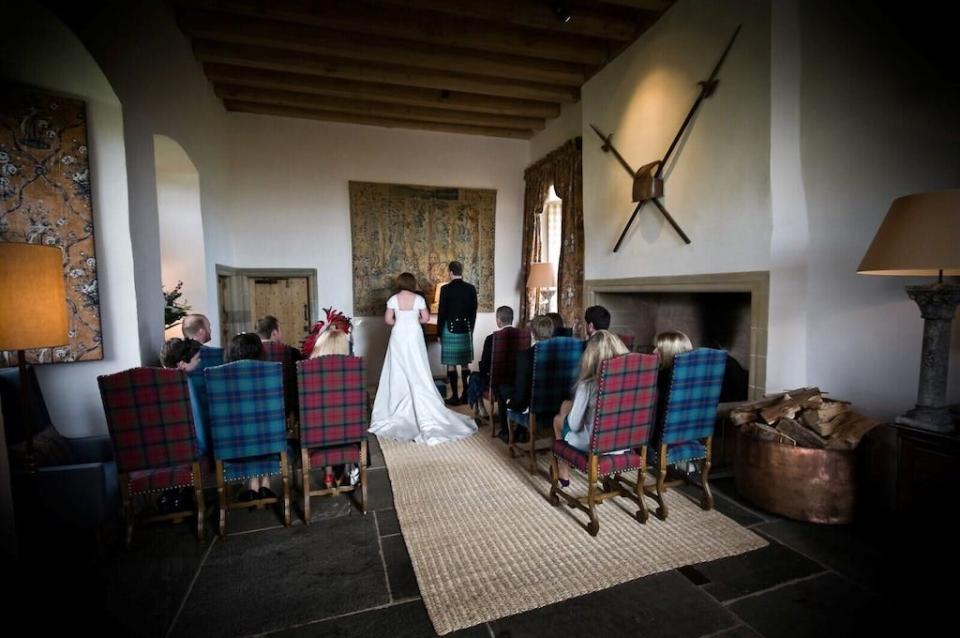 scottish wedding fenton tower