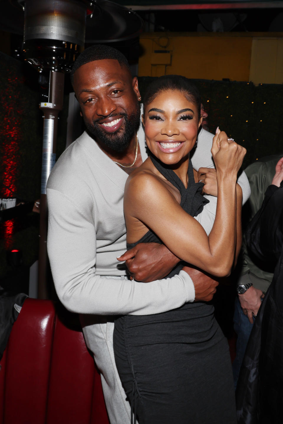 WEST HOLLYWOOD, CALIFORNIA - MARCH 14: (L-R) Dwyane Wade and Gabrielle Union attend Justin Timberlake's 'EVERYTHING I THOUGHT IT WAS' Album Release Party at Dan Tana's on March 14, 2024 in West Hollywood, California. (Photo by Jerritt Clark/Getty Images for Justin Timberlake)