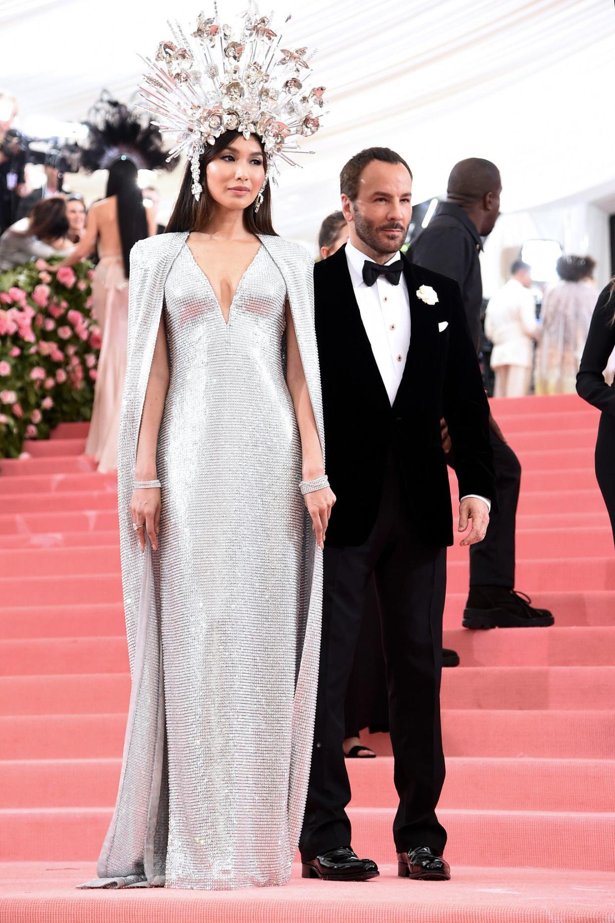 Gemma Chang and Tom Ford attend The 2019 Met Gala Celebrating Camp: Notes on Fashion at Metropolitan Museum of Art on May 06, 2019 in New York City.