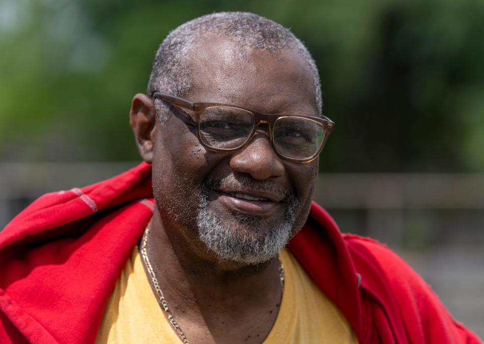 Marty Henderson works with incarcerated people, teaching them how to work a farm, from his spot in Gary, Ind. Images from Wednesday, June 1, 2022.