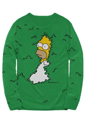 Homer Simpson Disappears Into Bushes Sweater