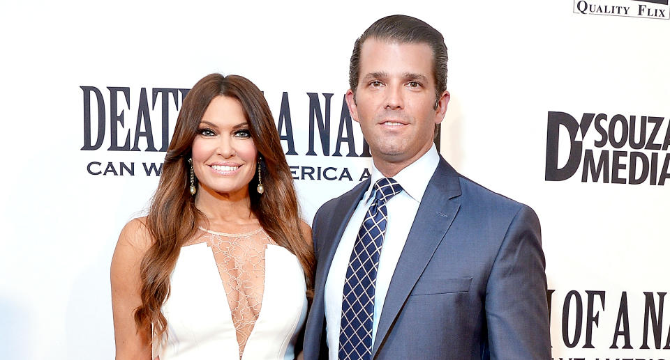 Donald Trump Jr. and Kimberly Guilfoyle attend the Washington, D.C., premiere of the film <em>Death of a Nation</em>, Aug. 1, 2018. (Photo: Shannon Finney/Getty Images)