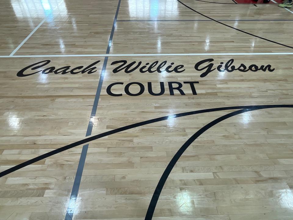 Legendary Santaluces basketball head coach Willie Gibson was surprised with a court-naming ceremony on Sunday, Nov. 13, 2022.