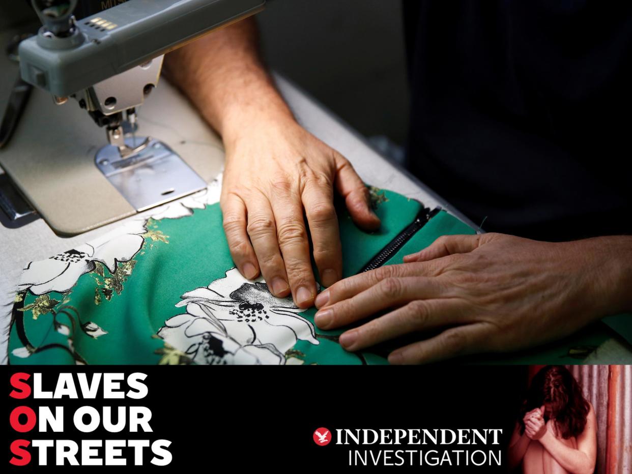 A worker sews clothes in a textile factory: Andrea Comas/Reuters