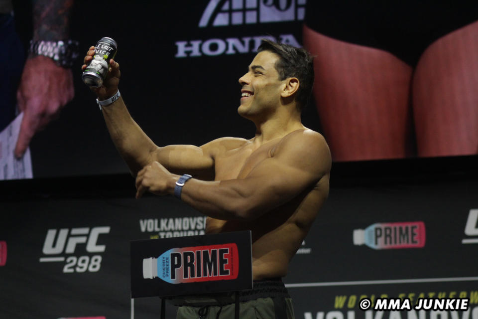 Paulo Costa UFC 298 ceremonial weigh-ins