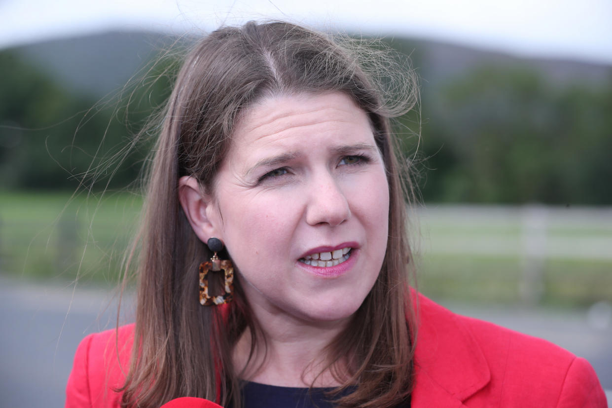 Embargoed to 0001 Monday August 26 File photo dated 12/8/2019 of Jo Swinson who has said that the cross-party talks convened by Jeremy Corbyn to prevent a no-deal Brexit should examine how to seize control of Commons business, oust Boris Johnson and install an emergency government of national unity.