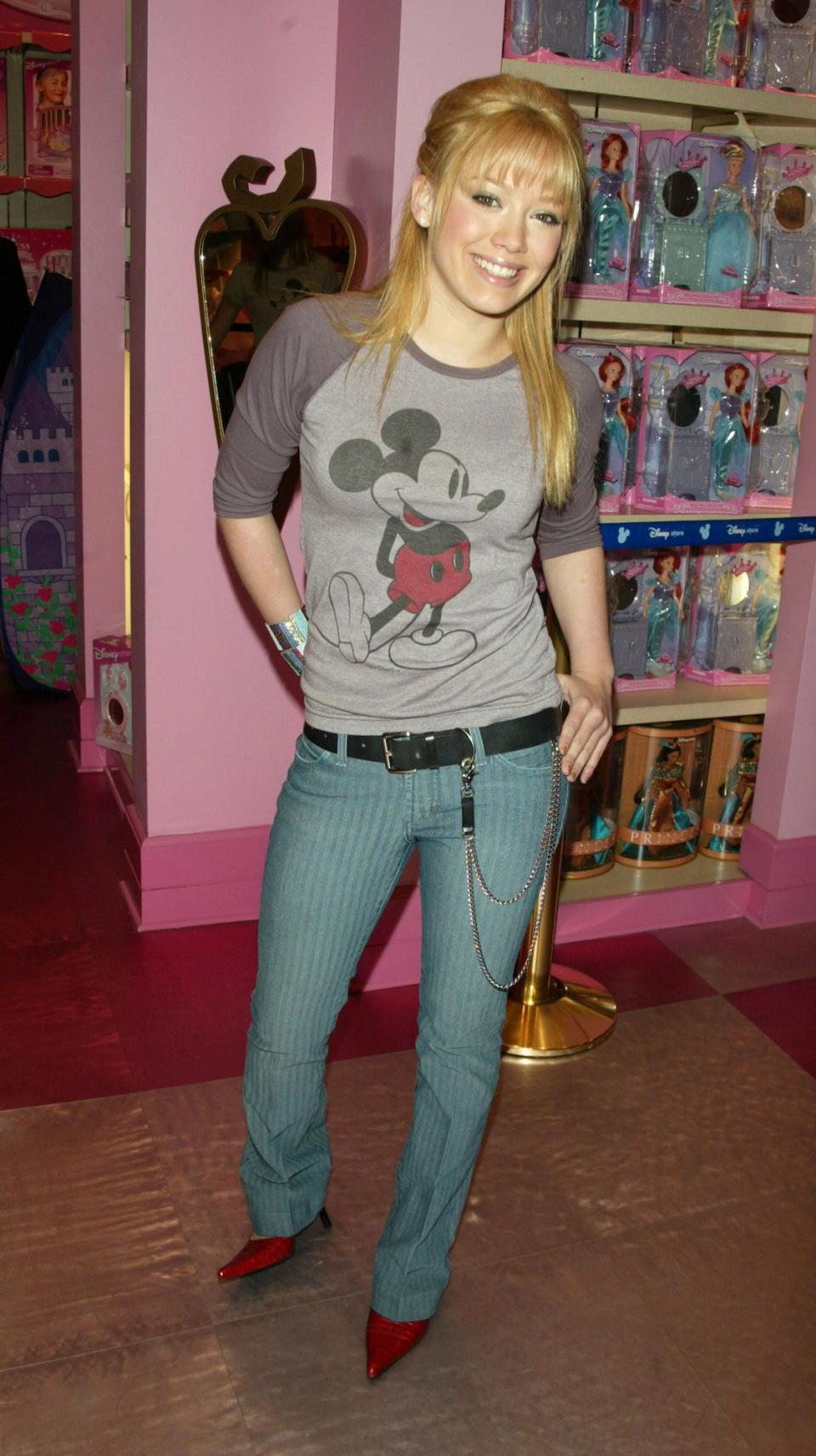 Hilary Duff at a Disney Store in New York City on May 3, 2003.