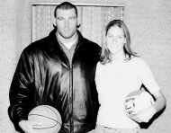 1995 Martinsville graduate Jason Wright, currently a forward/center for the basketball team at John A. Logan Junior College stands next to his younger sister, Heather. She played volleyball collegiately at the University of Florida after graduating from Martinsville in 1997. Staff photo by Jon Hancuff