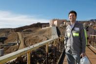 Jim Litinsky, co-chairman and controlling shareholder of MP Materials, stands near the mill at the MP Materials rare earth mine in Mountain Pass