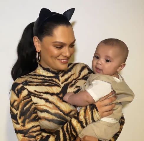 <p>Jessie J/Instagram</p> Jessie J and son Sky on Instagram