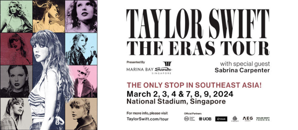 Taylor Swift The Eras Tour - Concert Dates