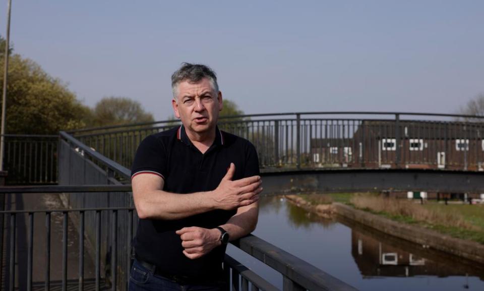 John Flanagan by the Rochdale Canal.