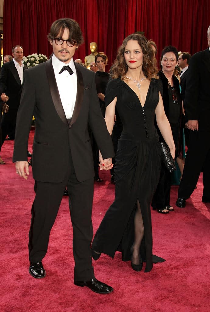 Oscars 2008 Johnny Depp Vanessa Paradis