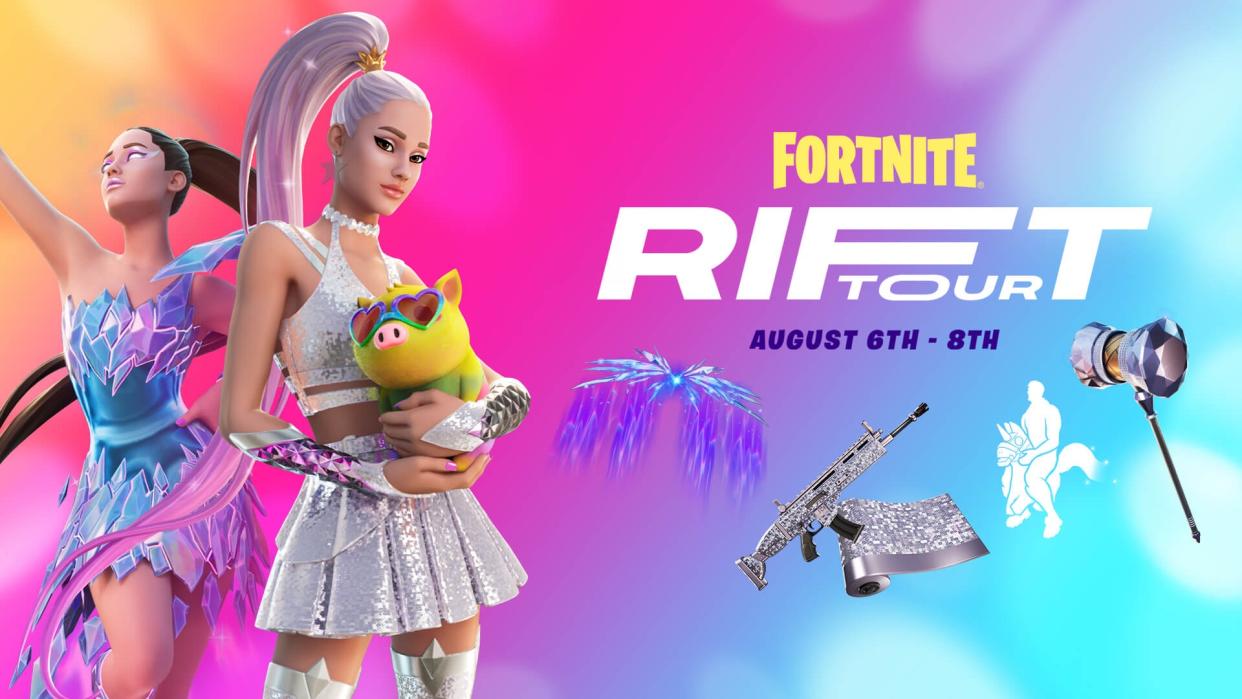 Ariana Grande will be the latest artist to host a concert in the metaverse via 'Fortnite.' (Image: Epic Games)