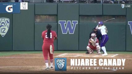 Stanford's NiJaree Canady named Pac-12 Pitcher of the Year, presented by Gatorade