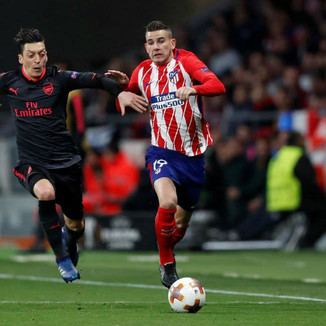 Lucas Hernández durante su etapa en el Atlético de Madrid credit:Bang Showbiz